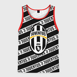 Майка-безрукавка мужская Ювентус полосы линии спорт, цвет: 3D-красный