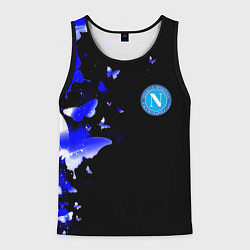 Мужская майка без рукавов Наполи бабочки текстура