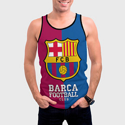 Майка-безрукавка мужская Barca Football, цвет: 3D-черный — фото 2