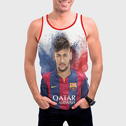 Майка-безрукавка мужская Neymar FCB, цвет: 3D-красный — фото 2