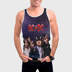 Майка-безрукавка мужская AC/DC, цвет: 3D-белый — фото 2