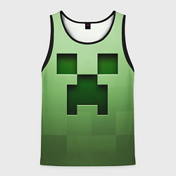 Майка-безрукавка мужская Creeper Face, цвет: 3D-черный