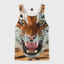 Мужская майка без рукавов Взгляд тигра