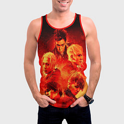 Майка-безрукавка мужская Big Bang: Flame Boys, цвет: 3D-красный — фото 2