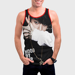 Майка-безрукавка мужская BTS: Hood by air, цвет: 3D-красный — фото 2