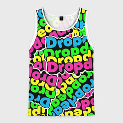 Майка-безрукавка мужская Drop Dead: Acid Pattern, цвет: 3D-белый