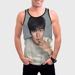 Майка-безрукавка мужская Lee Min Ho, цвет: 3D-черный — фото 2