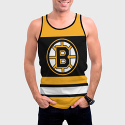 Майка-безрукавка мужская Boston Bruins, цвет: 3D-черный — фото 2