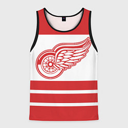 Майка-безрукавка мужская Detroit Red Wings, цвет: 3D-черный