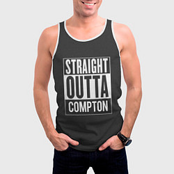Майка-безрукавка мужская Straight Outta Compton, цвет: 3D-белый — фото 2
