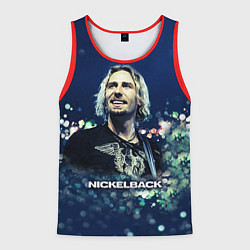 Майка-безрукавка мужская Nickelback: Chad Kroeger, цвет: 3D-красный