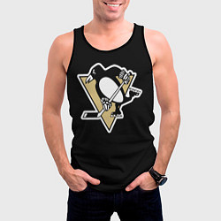 Майка-безрукавка мужская Pittsburgh Penguins: Crosby, цвет: 3D-черный — фото 2