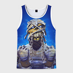Майка-безрукавка мужская Iron Maiden: Mummy, цвет: 3D-белый