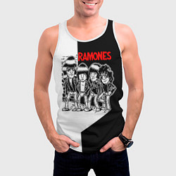 Майка-безрукавка мужская Ramones Boys, цвет: 3D-белый — фото 2