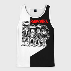 Майка-безрукавка мужская Ramones Boys, цвет: 3D-белый