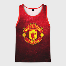 Майка-безрукавка мужская Манчестер Юнайтед, цвет: 3D-красный