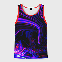 Майка-безрукавка мужская Цветные разводы, цвет: 3D-красный