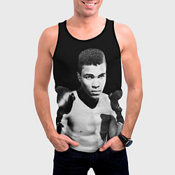 Майка-безрукавка мужская Muhammad Ali, цвет: 3D-черный — фото 2