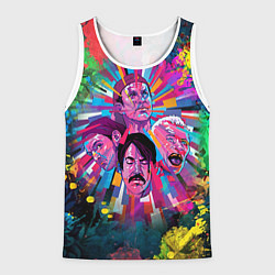 Майка-безрукавка мужская Red Hot Chili Peppers Art, цвет: 3D-белый