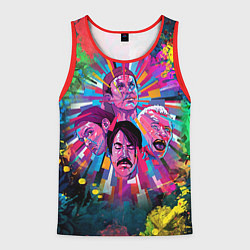 Майка-безрукавка мужская Red Hot Chili Peppers Art, цвет: 3D-красный