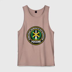 Майка мужская хлопок РВиА, цвет: пыльно-розовый