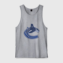 Майка мужская хлопок Vancouver Canucks, цвет: меланж