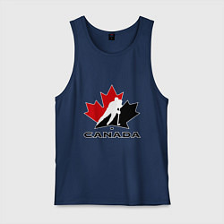 Майка мужская хлопок Canada, цвет: тёмно-синий