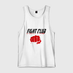 Майка мужская хлопок Fight Club, цвет: белый