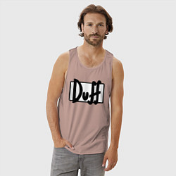 Майка мужская хлопок Duff, цвет: пыльно-розовый — фото 2