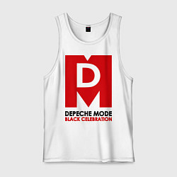 Майка мужская хлопок Depeche Mode: Black Celebration, цвет: белый