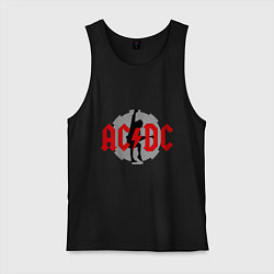 Майка мужская хлопок AC/DC: Angus Young, цвет: черный