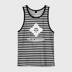 Майка мужская хлопок Eyes Up Guardian, цвет: черная тельняшка