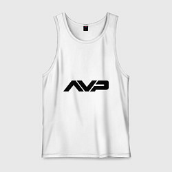 Майка мужская хлопок AVP: White Style, цвет: белый