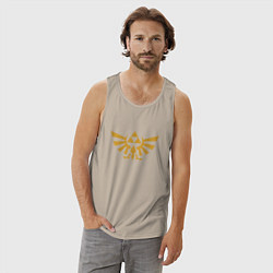 Майка мужская хлопок The Legend of Zelda, цвет: миндальный — фото 2