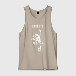 Майка мужская хлопок STALKER: Shadow of Chernobyl, цвет: миндальный