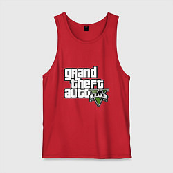 Майка мужская хлопок GTA Five, цвет: красный