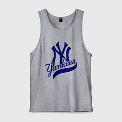 Майка мужская хлопок NY - Yankees, цвет: меланж