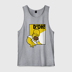 Майка мужская хлопок Homer D'OH!, цвет: меланж