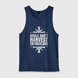 Майка мужская хлопок Harvest Themselves, цвет: тёмно-синий