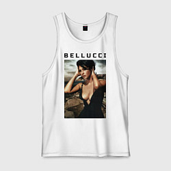 Майка мужская хлопок Monica Bellucci: Dress, цвет: белый