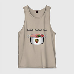 Майка мужская хлопок Borsche, цвет: миндальный