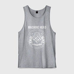 Майка мужская хлопок Machine Head MCMXCII, цвет: меланж