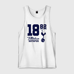 Майка мужская хлопок FC Tottenham 1882, цвет: белый