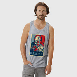 Майка мужская хлопок STARS, цвет: меланж — фото 2