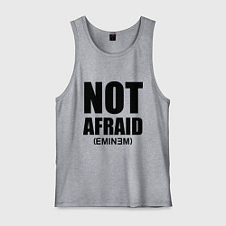 Майка мужская хлопок Not Afraid, цвет: меланж