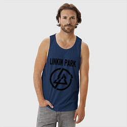 Майка мужская хлопок Linkin Park, цвет: тёмно-синий — фото 2