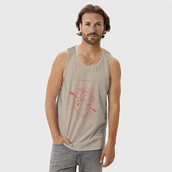 Майка мужская хлопок Ты меня пленила, цвет: миндальный — фото 2