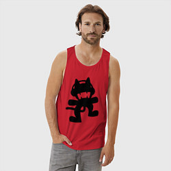 Майка мужская хлопок MONSTERCAT, цвет: красный — фото 2