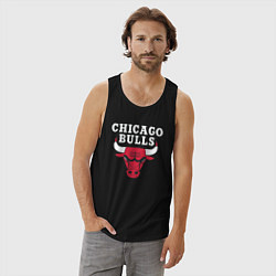 Майка мужская хлопок CHICAGO BULLS, цвет: черный — фото 2