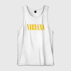 Майка мужская хлопок NIRVANA, цвет: белый